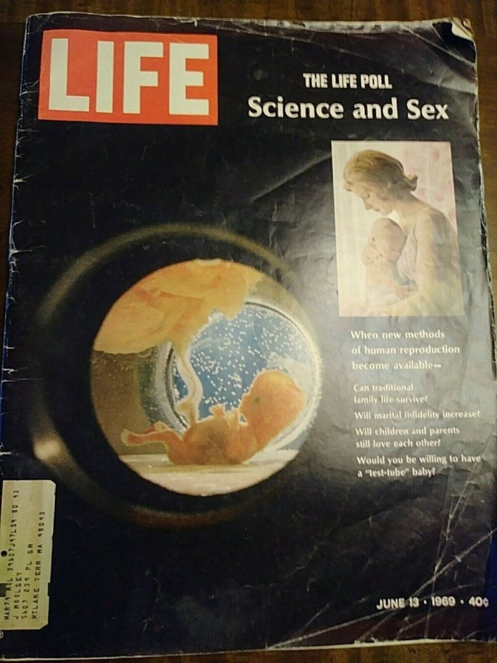 Life Magazine Science & Sex June 1969 Medicine Vintage Medical Babies Life